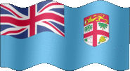 Large still flag of Fiji