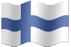 Medium animated flag of Finland