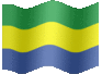 Medium animated flag of Gabon