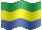 Small animated flag of Gabon