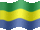 Small still flag of Gabon