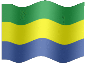 Extra Large animated flag of Gabon