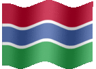 Large animated flag of Gambia, The