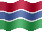 Large still flag of Gambia, The