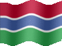Medium still flag of Gambia, The