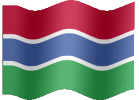 Extra Large animated flag of Gambia, The