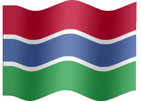 Very Big animated flag of Gambia, The