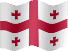 Large still flag of Georgia