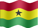 Large still flag of Ghana