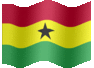 Medium animated flag of Ghana