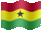 Small animated flag of Ghana