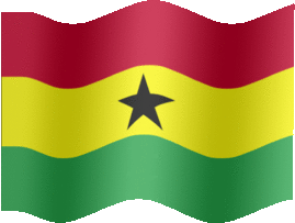 Extra Large still flag of Ghana