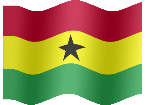 Very Big animated flag of Ghana