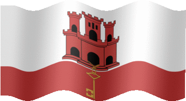 Extra Large still flag of Gibraltar