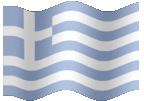 Large animated flag of Greece