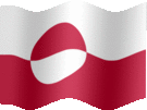 Large still flag of Greenland