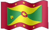 Large animated flag of Grenada