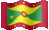 Small animated flag of Grenada