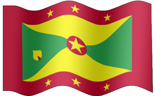 Very Big animated flag of Grenada