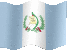 Large still flag of Guatemala