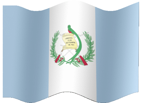 Very Big animated flag of Guatemala