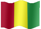 Large animated flag of Guinea