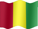 Large still flag of Guinea