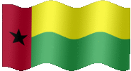 Large animated flag of Guinea-Bissau