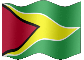 Extra Large animated flag of Guyana