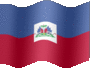 Animated Haiti flags