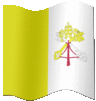 Large animated flag of Holy See (Vatican City)