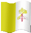 Medium animated flag of Holy See (Vatican City)