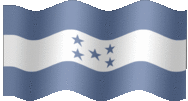 Large animated flag of Honduras