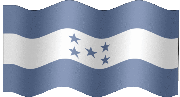 Very Big animated flag of Honduras
