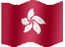 Medium animated flag of Hong Kong