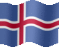 Animated Iceland flags