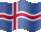 Small still flag of Iceland