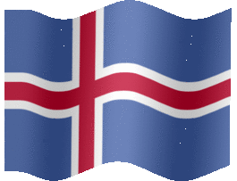 Extra Large animated flag of Iceland