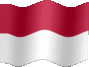 Animated Indonesia flags