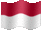 Small animated flag of Indonesia
