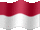 Small still flag of Indonesia