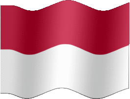Extra Large still flag of Indonesia