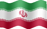 Large still flag of Iran