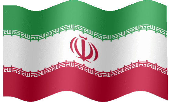 Very Big animated flag of Iran