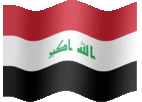 Large animated flag of Iraq