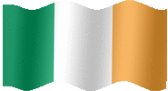 Large animated flag of Ireland