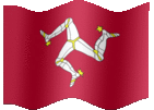 Large animated flag of Isle of Man