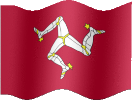 Extra Large still flag of Isle of Man