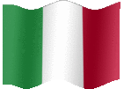 Large animated flag of Italy