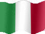Animated Italy flags